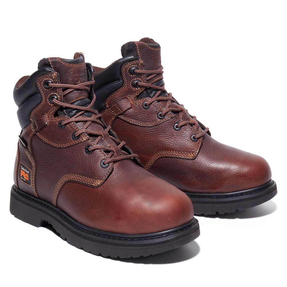 Bocanci De Muncă Timberland Barbati Visinii - Pro® Flexshield Met Guard 6\" Steel Toe - Romania - GFO